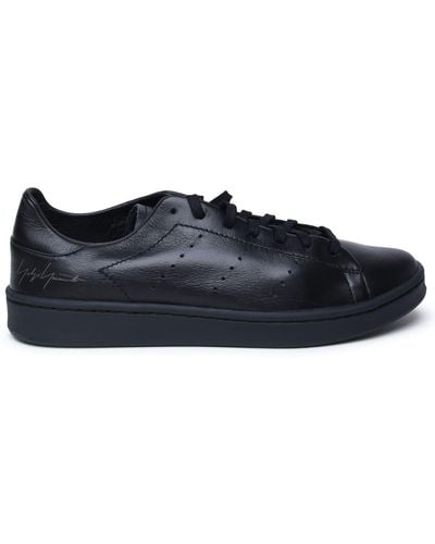 Y-3 Leather Sneakers - Black