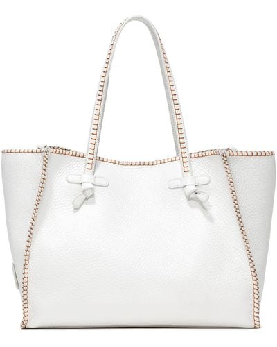 Gianni Chiarini Soft Leather Shopping Bag - White