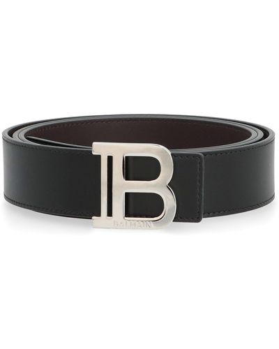 Balmain Leather Belt - Black