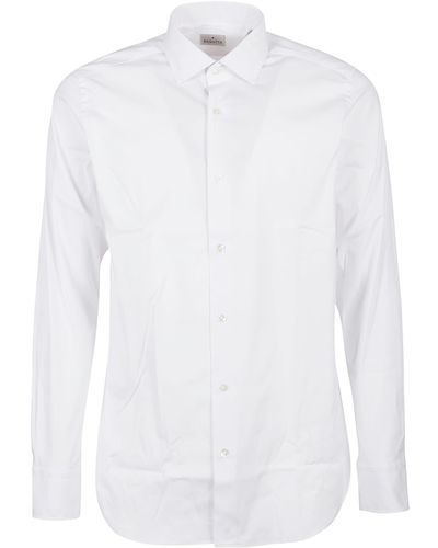 Bagutta Long Sleeve Shirt - White