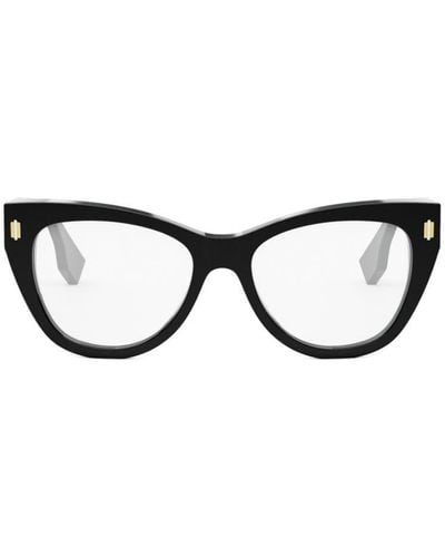 Fendi Cat-Eye Frame Glasses - Black