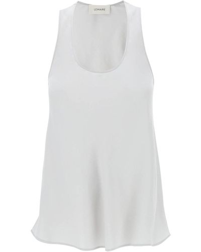 Lemaire Sleeveless Scoop Neck Top - White