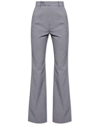 Vivienne Westwood 'ray' Checked Trousers, - Grey