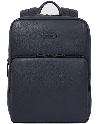 Piquadro Slim 14 Laptop Backpack - Blue