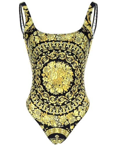 Versace 'Barocco' Bikini Bottom - Metallic