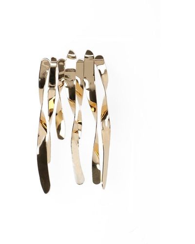 Jil Sander Pin With Pendants - Metallic