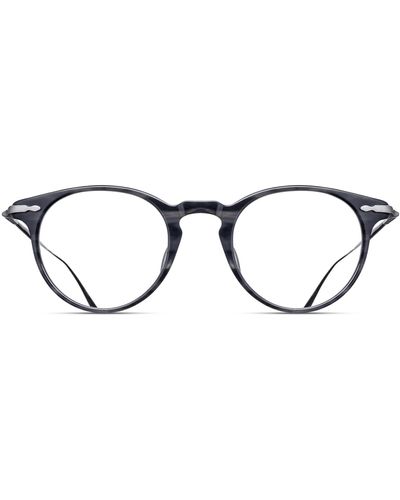 Matsuda M2056 - Black Stripe / Brushed Silver Rx Glasses