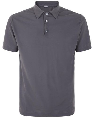 Zanone Short Sleeves Polo - Grey