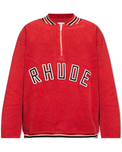 Rhude Cotton Sweatshirt - Red