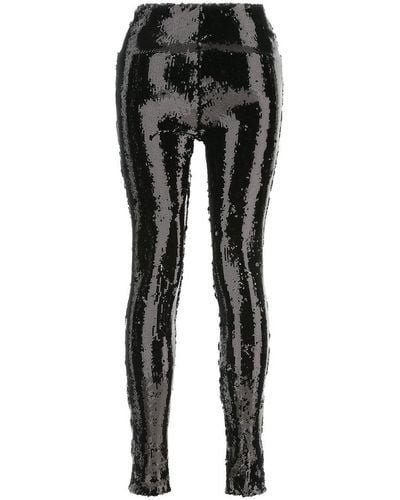 Isabel Marant Sequin-Embellished Leggings - Black