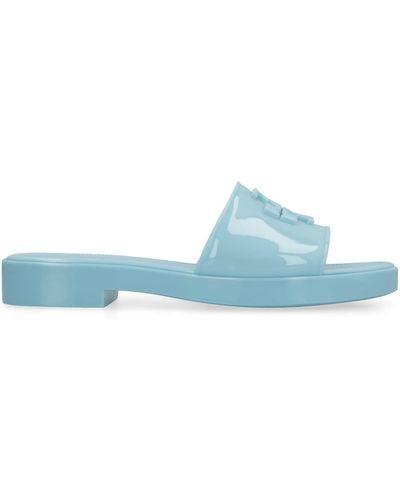 Tory Burch Eleanor Jelly Rubber Slides - Blue