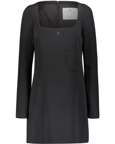 Courreges Mini Dress Clothing - Black