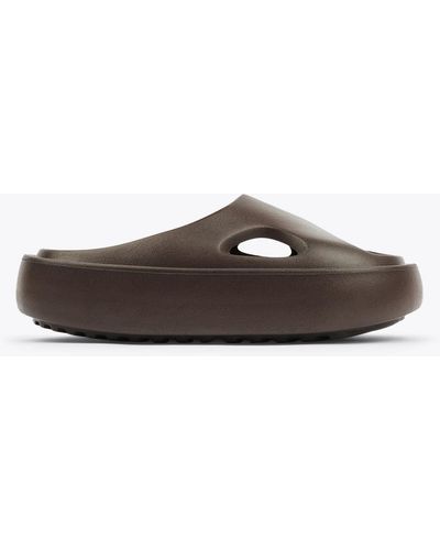 Axel Arigato Magma Sandal Brown Rubber Slides With Platform Sole - Magma Sandal