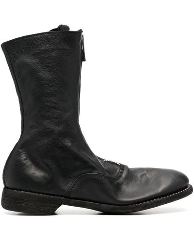 Guidi Boots: Front Zip Boot - Black