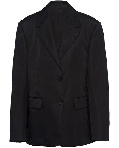 Prada Re-Nylon Blazer Jacket - Black