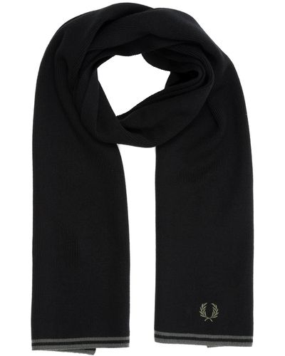 Black Fred Perry Scarves and mufflers for Men | Lyst
