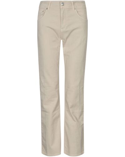 Department 5 Straight Buttoned Jeans - Natural