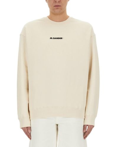 Jil Sander Sweatshirt With Logo - White