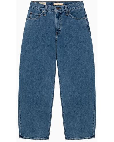 Levi's Medium Wash Dad Baggy Jeans - Blue