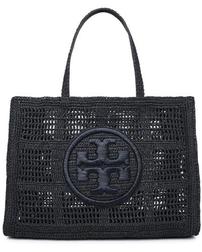 Tory Burch Ella Large Shopping Bag - Black