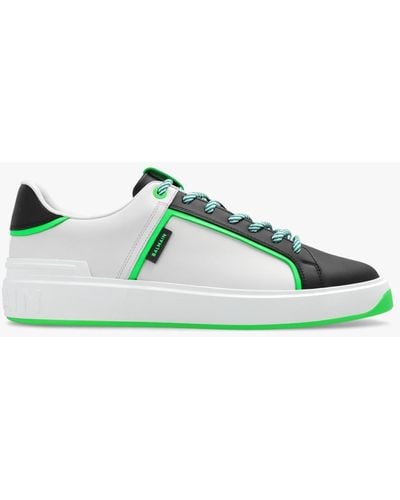 Balmain Leather Sneakers - Multicolor