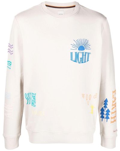 Paul Smith Elements Embroidered Sweatshirt - White