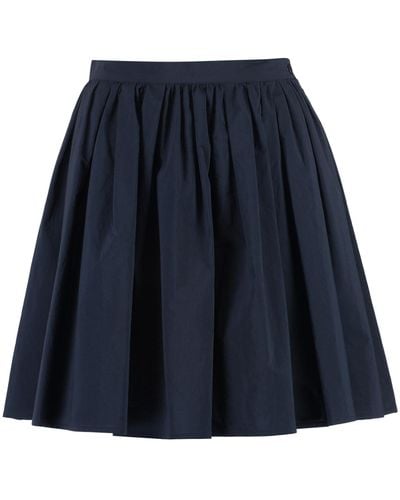 Moncler Cotton Mini-skirt - Blue