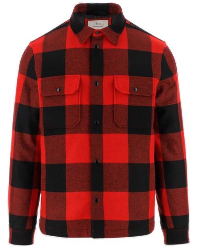 Woolrich All-over Patterned Button-up Shirt - Red
