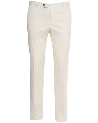PT01 Superslim Cream-Colored Pants - Natural