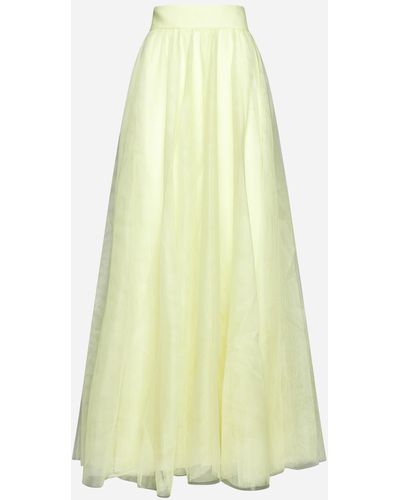 Zimmermann Tulle Maxi Skirt - Yellow