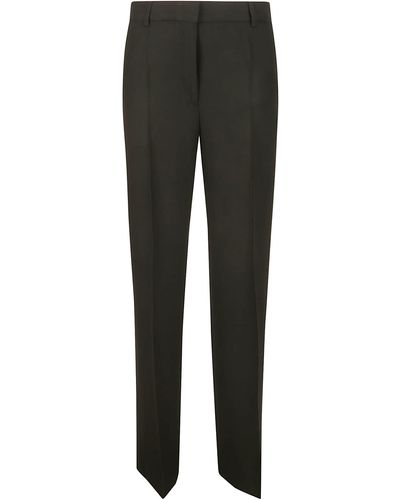 Totême Relaxed Straight Trousers - Grey