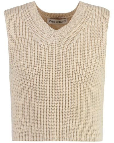 Our Legacy Intact Knitted Vest - Natural