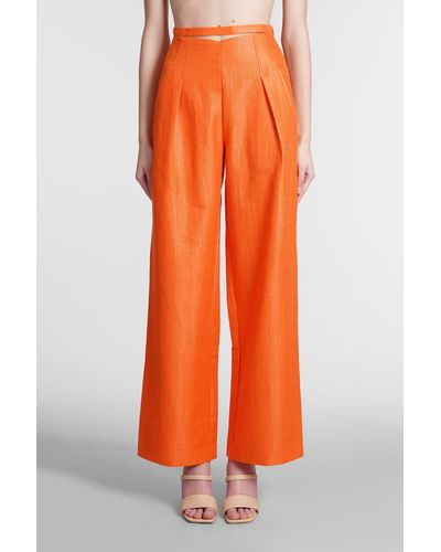 Cult Gaia Tasha Pants In Orange Cotton