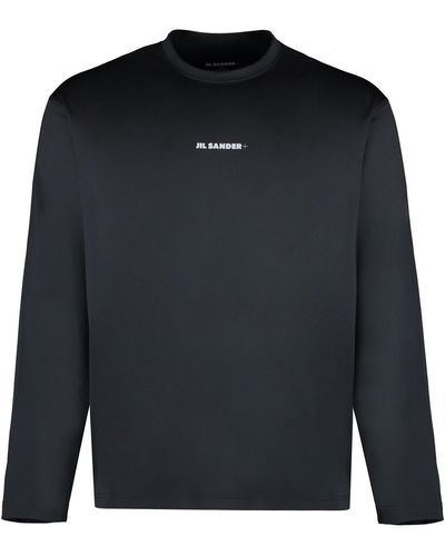 Jil Sander Techno Fabric T-Shirt - Black