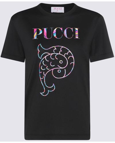 Emilio Pucci Black Cotton T-shirt
