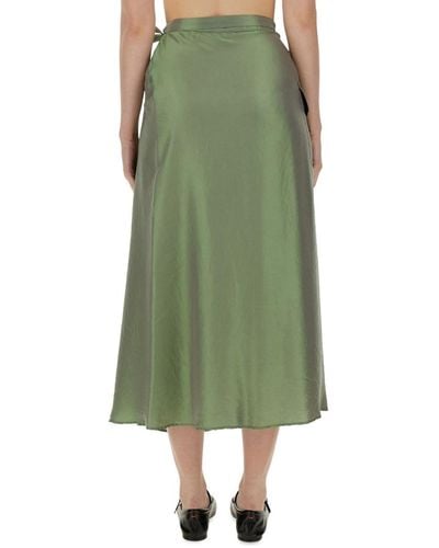 Aspesi Skirt With Bow - Green