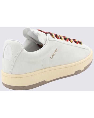 Lanvin Leather Curb Lite Trainers - White
