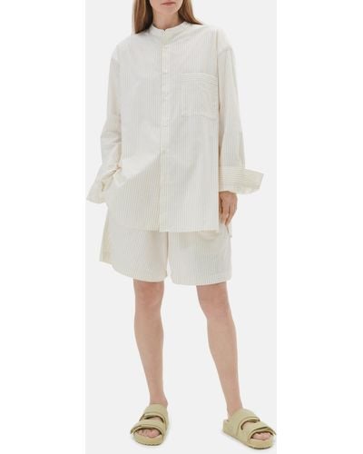 Birkenstock Poplin Pajamas Shirt - White