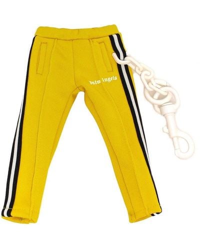 Palm Angels Mini Track Pants Keyring - Yellow