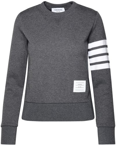 Thom Browne Cotton Sweatshirt - Gray