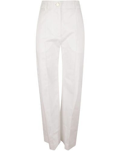 Patou Straight Pants - White