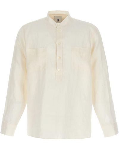 PT01 Linen Shirt - White