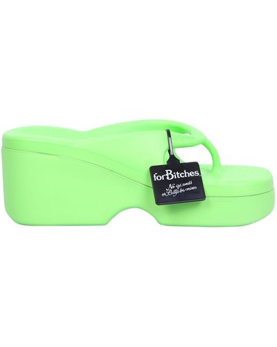 forBitches Flip Flops Sandals - Green