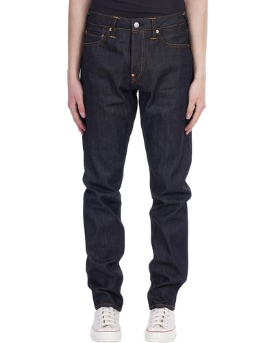 Evisu Red Seagull Jeans In Cotton - Blue