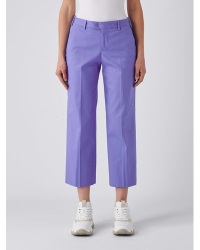 PT Torino Cotton Trousers - Purple