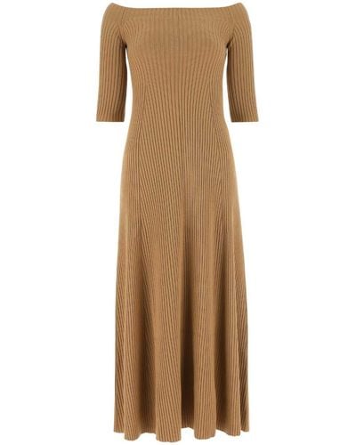Chloé Wool Blend Dress - Natural