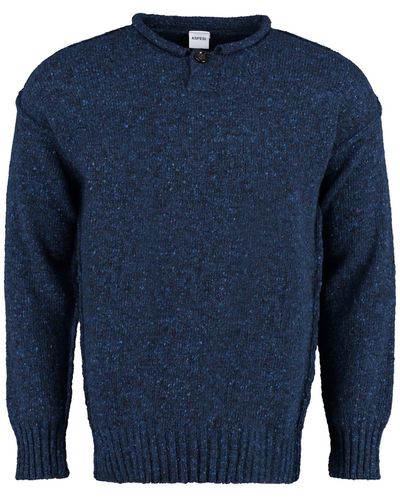 Aspesi Knit Wool Pullover - Blue