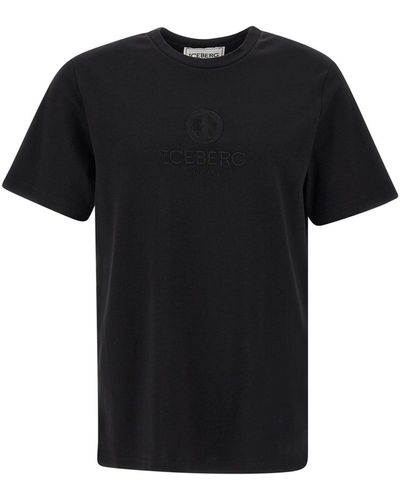 Iceberg Cotton T-Shirt - Black