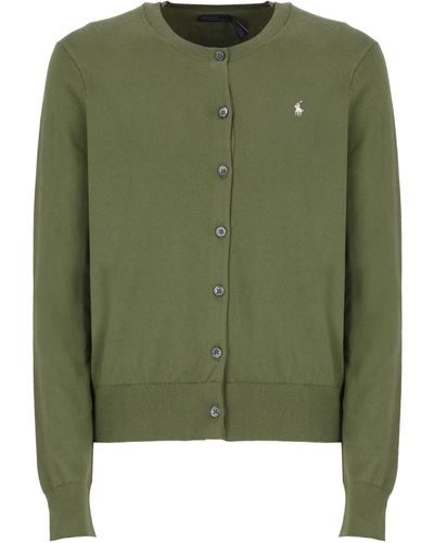 Ralph Lauren Pony Cardigan - Green