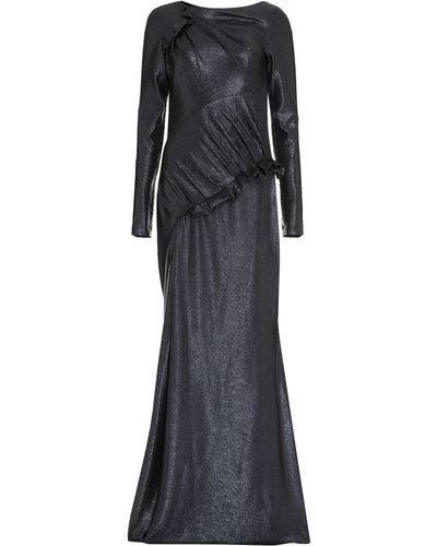Talbot Runhof Draped Dress - Black